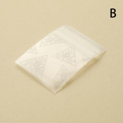 100st Mini Ziplock Väskor Små förpackningspåsar Ziplock Pill Pack B