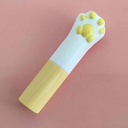 Cat Paw Lip Balm Tube DIY Lip Balm Containers Empty Cosmetic Co Yellow