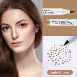 1 STK Brun naturtrogen Freckle Pen Concealer Dot Spot Pen Light brown