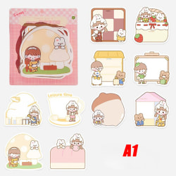 100 ark e Girl Note Paper Hand Account Stickers Cartoon Plan A1