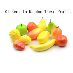 12st verklighetstrogna konstgjorda plast frukt grönsaker kök hem Fruits