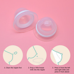 1 par sexiga silikon puffiga bröstvårtor Craternipple corrector vacuu
