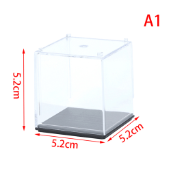 Akryl Plast Display Case Box Klar Dammtät Skydd För 5.5*5.5*5.5cm