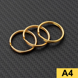 20 STK 25 mm pläterad metall nyckelring Ring delad ring Nyckelring A4