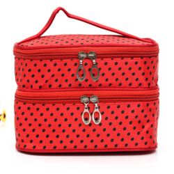 Förvaringsväska Travel Cosmetic Bag röd