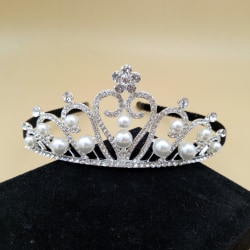 Kristall bröllop hår krona tiara