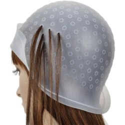 Gjenbrukbar silikon hårfarge highlight cap Hårfarge cap, s