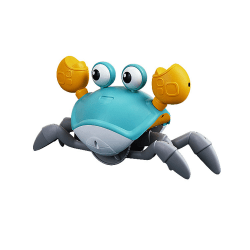 Baby Crawling Crab musikalske leker (turkis), elektronisk lys opp