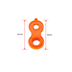 En oransje boblenøkkel kan brukes til å fjerne og installere 2