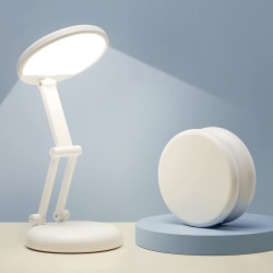 Bärbar & hopfällbar LED-bordslampa, trådlös skrivbordslampa Rechar