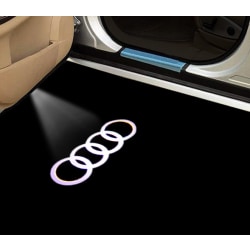 Pari sopivaa Audi Audin tervetuliaisvaloa (neljä ympyrää), A4LA