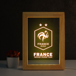 Fotbolls-VM 2022 i Qatar fotoram ljusprydnader - Frankrike