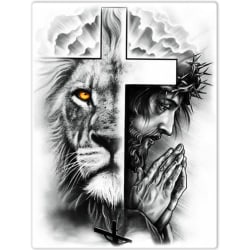 5d diamond painting för vuxna nybörjare Jesus Lion Full