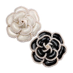 2 Pieces Flower Brooch Pin Petal Elegant Exquisite Art Brooc