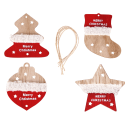 Pendentifs de Noël en bois pendentifs decorations de Noël am
