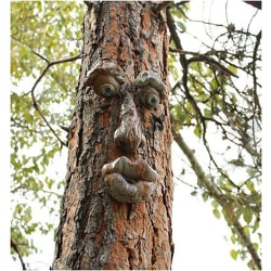 Man Tree Hugger, Garden Peeker Yard Art, Garden Art Sculpture Decora