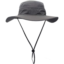 Solhatt Herre Dame Sammenleggbar Summer Anti UV Fisherman Hat for Trav