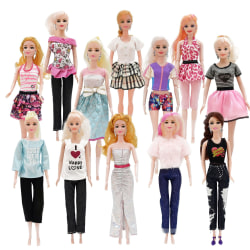 13 stycken 30cm Barbie docka kläder casual barn