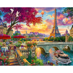 5D Paris Landskap Diamond painting Set Vuxen Eiffeltorn landar