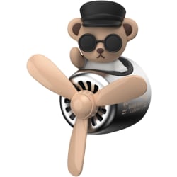 Car Air Freshener Diffuser Parfym Clip Cartoon Bear Pilot A