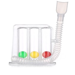 Andningstränare tre bollar genomskinlig spirometri lungfunktion
