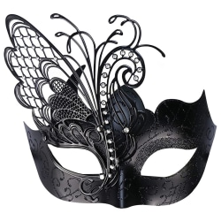 Olika Butterfly Rhinestone Metal Venetian Women Mask for Masqu