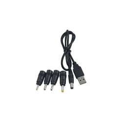Universal DC til USB-kabel 2.0 2.5 3.0 4.0 5.5 5 i 1 Multi Charge