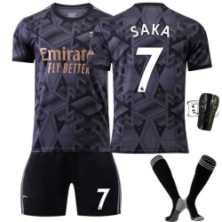 Arsenal Away Black Shirt Set nr. 7 med strumpor+skyddsutrustning, ca