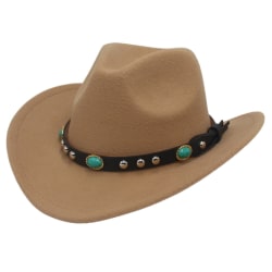 Fashion Nit Roll Up Wide Brim Western Cowboy Cowgirl Hat Sombr