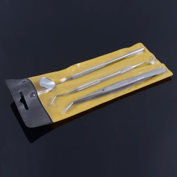 Dental Tools Rostfritt stål Dental Pick Dental Floss 3in1