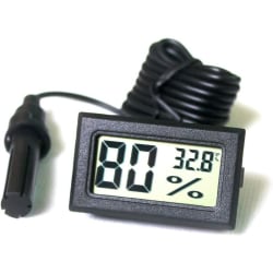 Inbyggd Digital Tuner Termometer Hygrometer med Extern