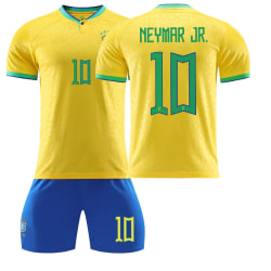 22 Brasilien tröja hemma NR. 10 Neymar tröja #M