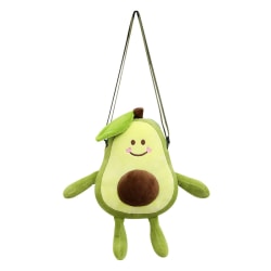 Tecknad fruktpåse för barns plyschleksak avokado budväska