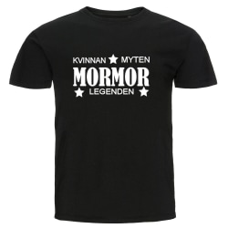 T-shirt - Mormor - Kvinnan, myten, legenden Black L