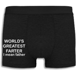 Boxershorts - World's greatest farter, I mean father Black L