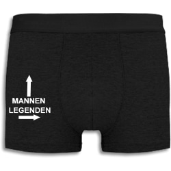 Boxershorts - Mannen, legenden Black XL
