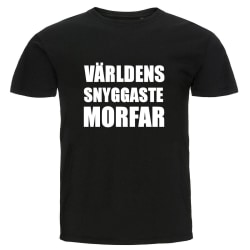 T-shirt - Världens snyggaste morfar Black Storlek XXL
