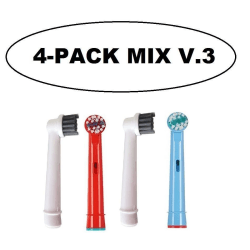 kompatibla tandborsthuvuden 4 pack Mixpack V.3