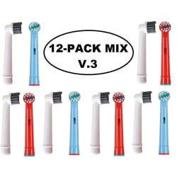 kompatibla tandborsthuvuden 12 pack Mixpack V.3