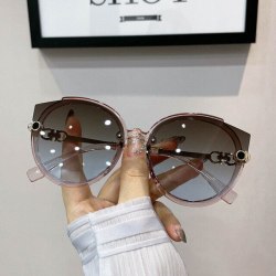 Vintage Cat Eye Round Sunglasses for Women UV400