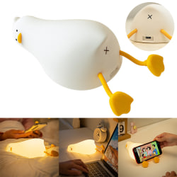 Liggande anka Nattlampa, Led Squishy Duck Lamp