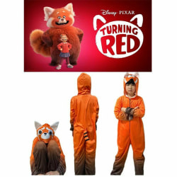 Kids Turning Red Cosplay Kostym Animal Red Panda Huvtröjor 5-6 Years =EU 110-116