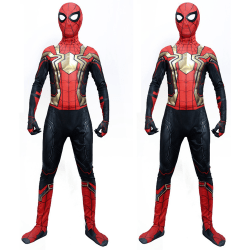Kids Boys Avengers Iron Spiderman Superhjälte Cosplay Kostym Gold Iron Spiderman 11-12Years = EU146-152