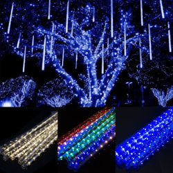 Falling Rain Lights TSV Meteor Shower Vattentät String Lights blue 30cm