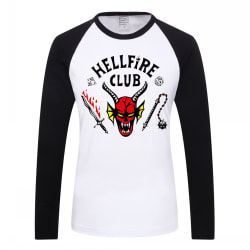 Barn T-shirt Stranger Things 4 Hellfire Club långärmad T-shirt 2XL