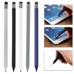 Plast rund plastpenna Kondensatorpenna IPAD stylus Touch-penna Silver