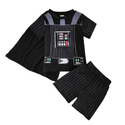Darth Vader Sommarkläder Outfits Skjorta Shorts Cape Barn Pojkar Darth Vader 6-7 Years = EU 116-122