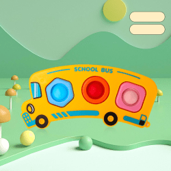 Bubble Pop Push Present Krokodil Stress Relief Fidget Toy Bus Bus car