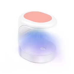 Bärbar Mini UV LED Nagellack Tork härdningslampa USB laddning pink