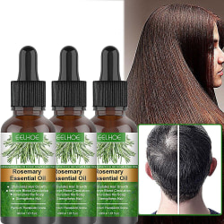 3 st Ekologisk rosmarin eterisk olja för hårväxt 100% naturligt ger näring åt håret